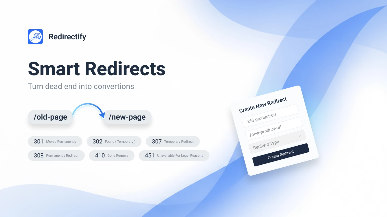Redirectify smart redirect flow and supported redirect types